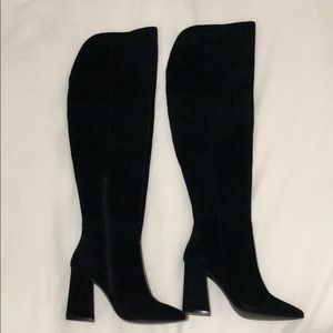 Kristin Cavallari Saffron Kid OTK Boots